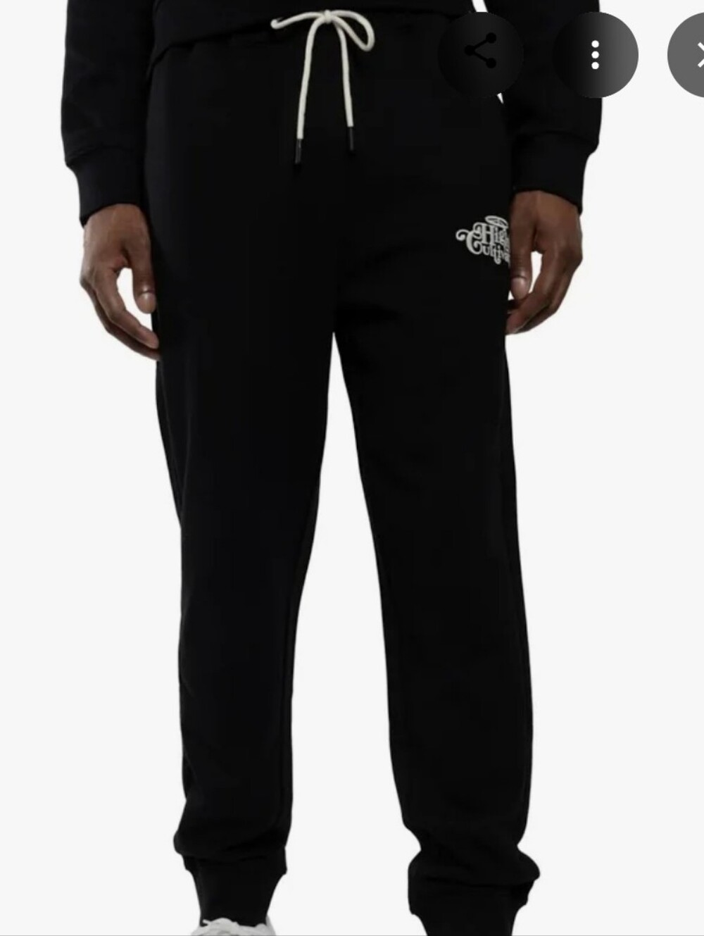 AGTAWH Highly Cultivated Streetwear Jogger Sweatpants Menβs Size Large Black.NWT
